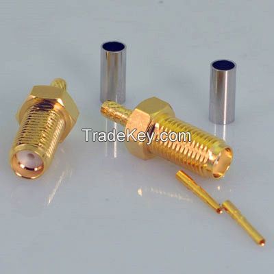 sma female connector  for cable rg 178 rg316 lmr195,straight type