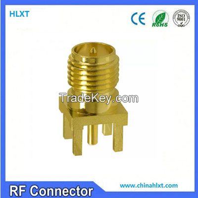 sma rp female connectors for pcb mount