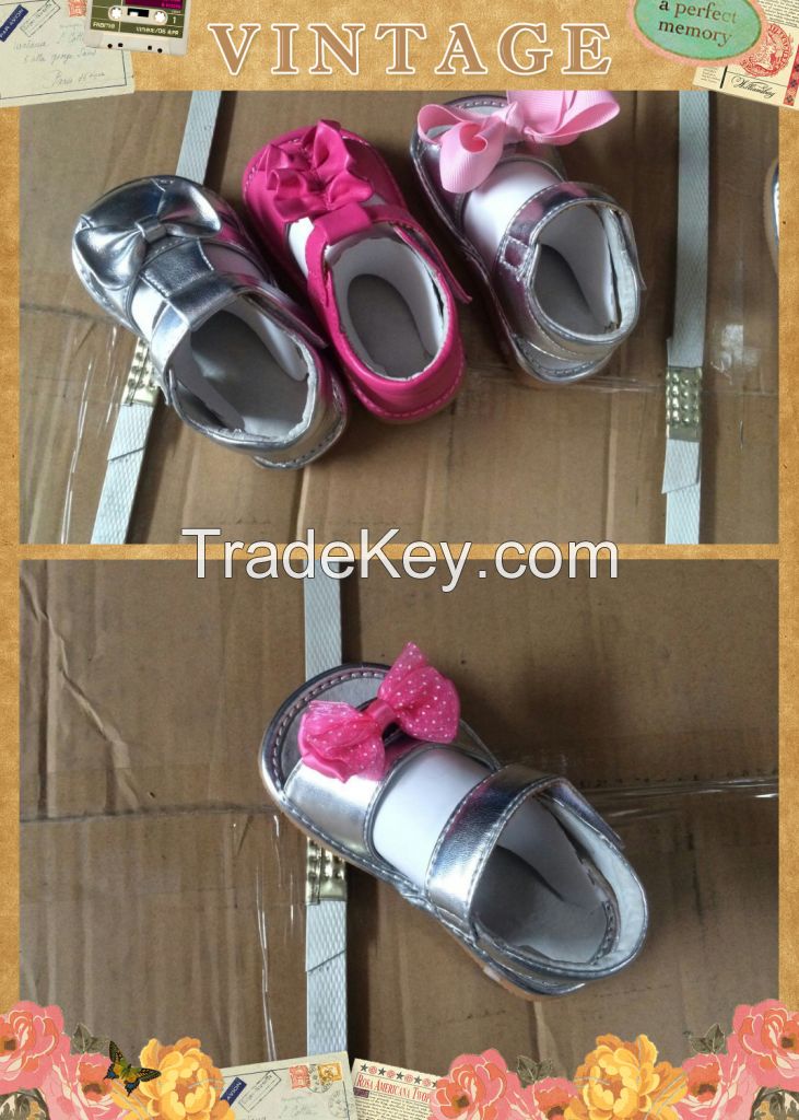 Most Fashion Ruffle Baby Squeaky Shoes, High Quality Squeaky Shoes