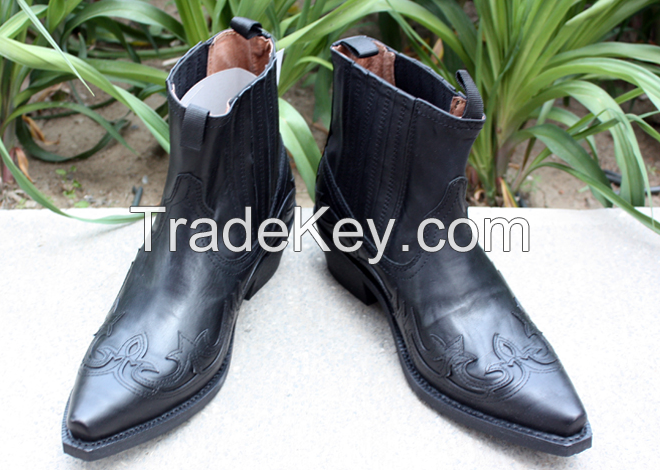 Men's Pull-On Western Cowboy Boots