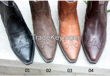 Men's Pull-On Western Cowboy Boots