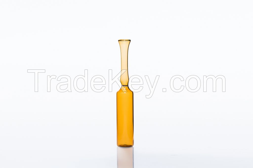 Pharmaceutical amber glass ampoule