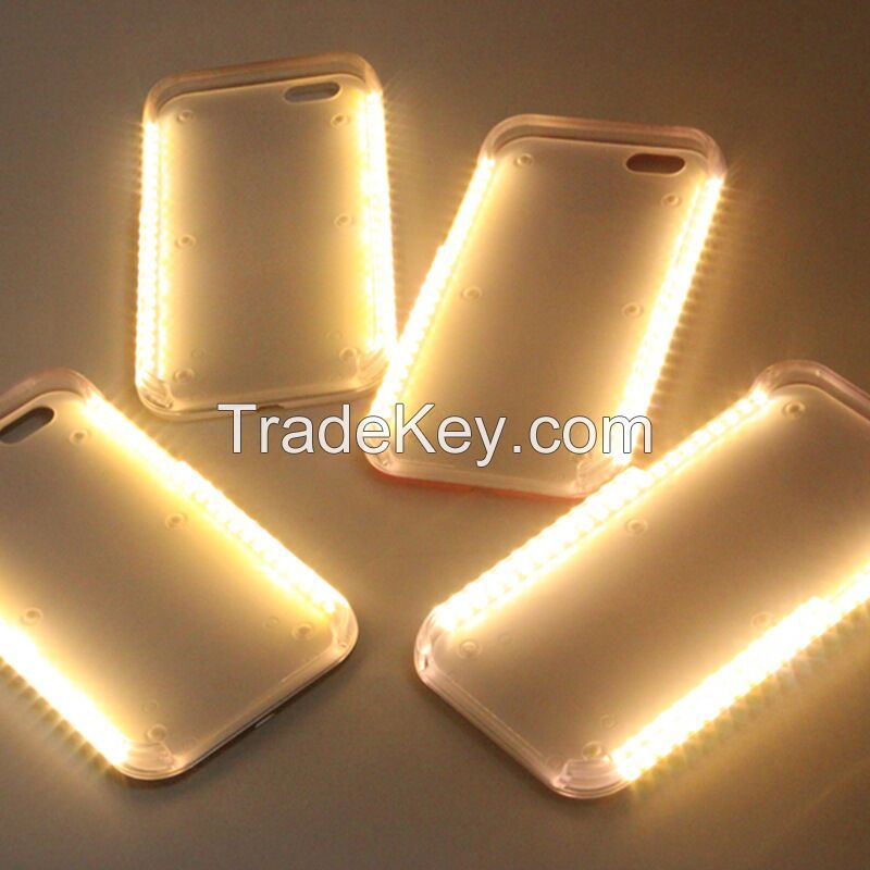 Selfie case illuminated cell phone case for selfie ring light for iphone 6/6S/6 Plus/6S Plus