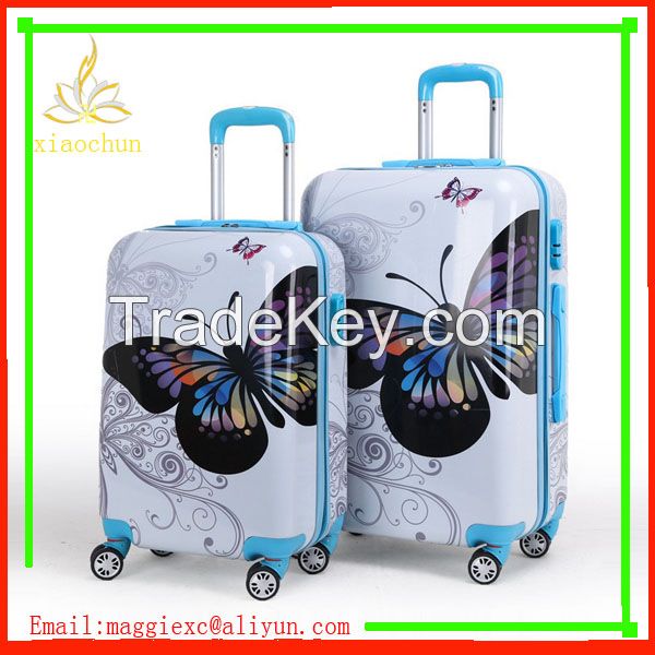 Custome Design abs pc luggage in 3 sets