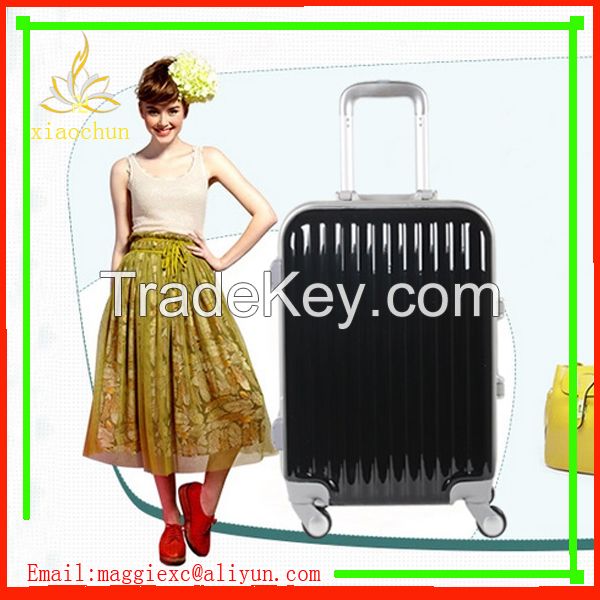 Best printing ABS PC hard shell 4 wheels Trolley Luggage