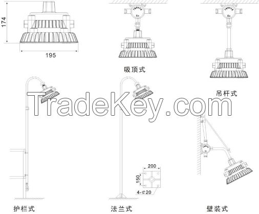 BGL-03A maintenance-free small order acceptted explosion-proof lamp