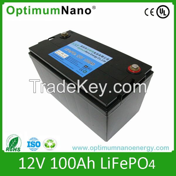 Custom design 12v 100ah lithium ion caravan battery