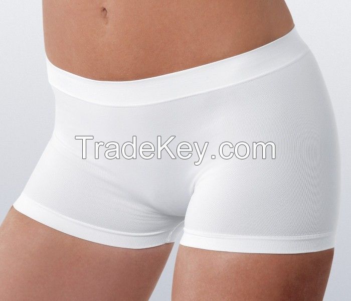 White Seamless Womenâ€™s Boy Shorts