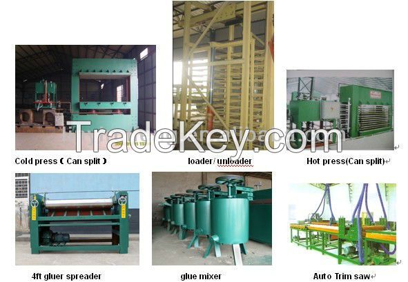 High quality plywood machine/plywood production line/hot press machine