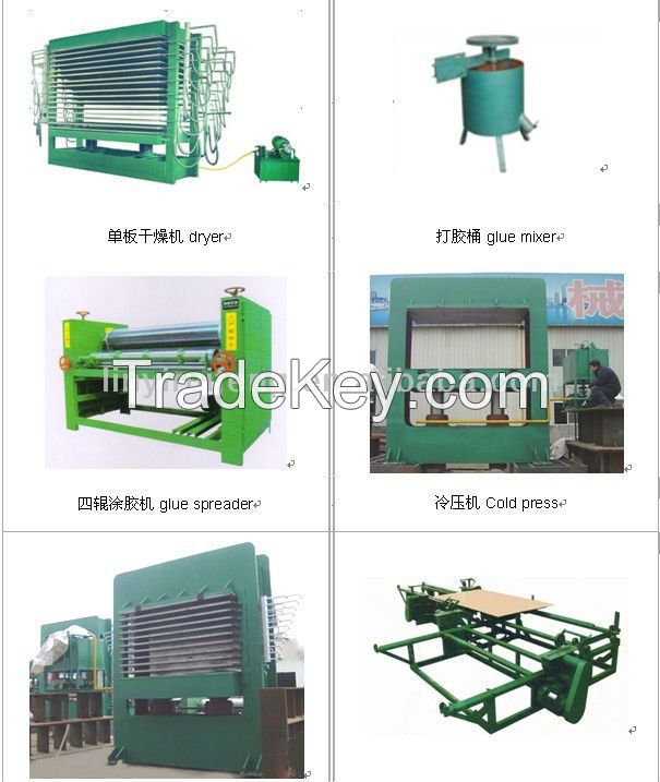 High quality plywood machine/plywood production line/hot press machine