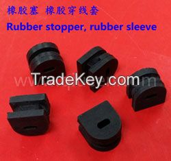 OEM Manufacture Silicone rubber grommets black rubber cable grommets / electronic cable grommet