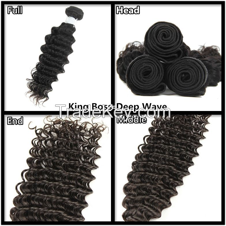 Cheap Peruvian human hair weave 6A virgin Peruvian deep wave hair natural Peruvian hair