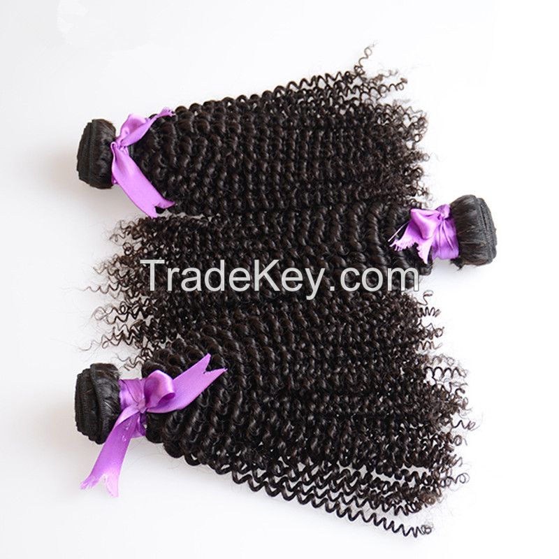 First sales 2016 top quality cheap virgin brazilian hair 100% remy human kinky curly hair weave