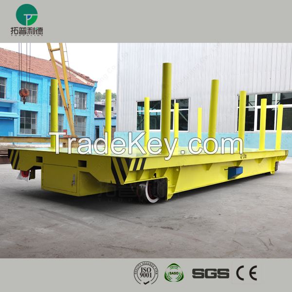 20t rail mounted production line deliveryrail transfer cart