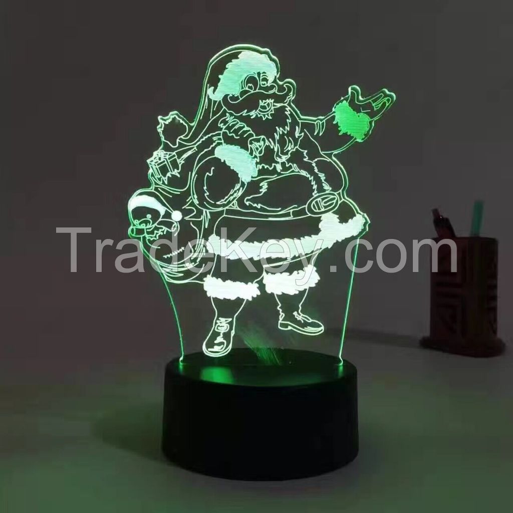 Christmas gift, Christmas promotional light, 3D LED light, Advertising lamp, 3D logo LED light, LED advertising light.