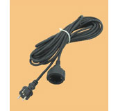 rubber cable with plug and socket