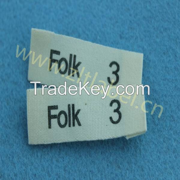 New design printing cotton main labels