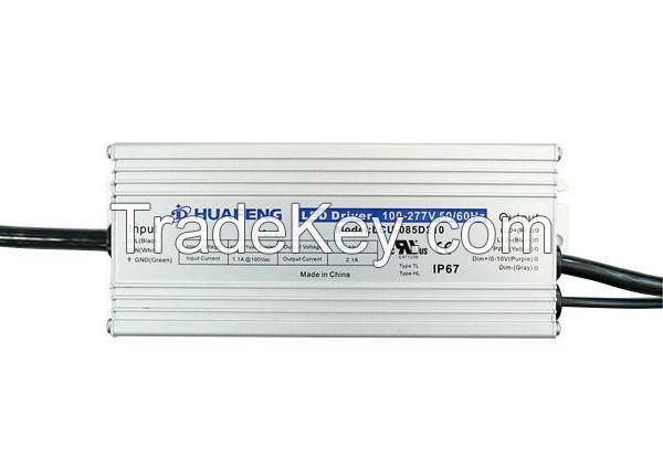UL 85W constant current dimming led driver outdoor