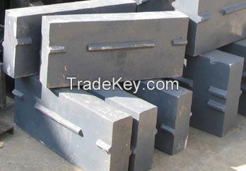 High chromium iron casting crusher hammer