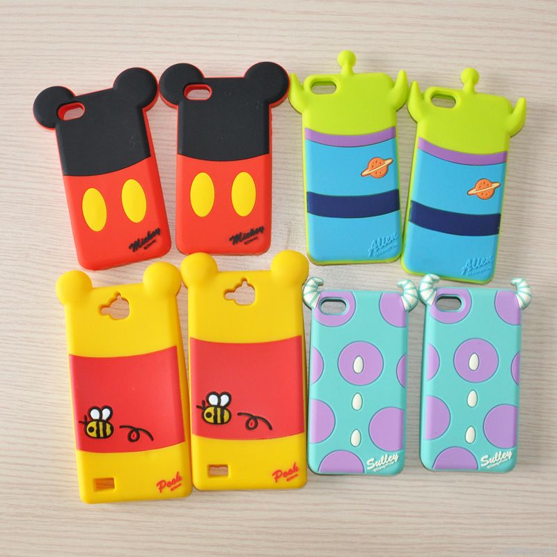 2014 hot selling for disneyland  Mickey silicone case for iphone 5/5s