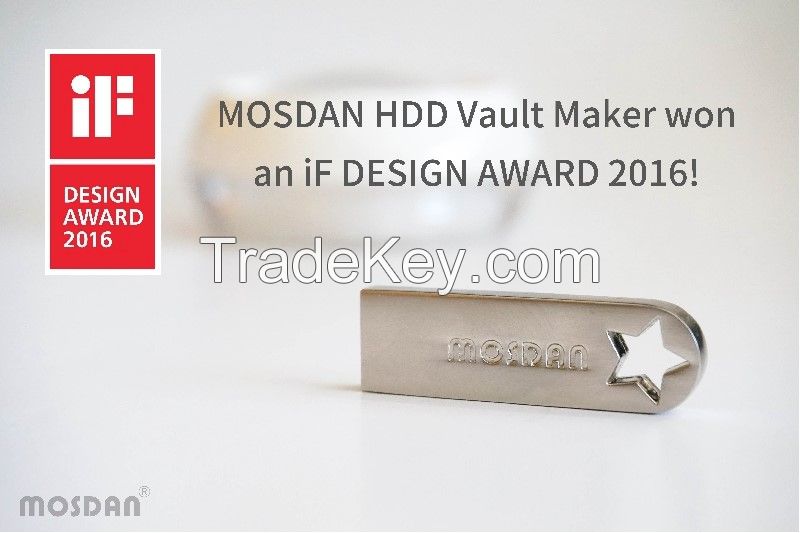 German IF Design Award winning product âMOSDAN HDD Vaults Makerâ