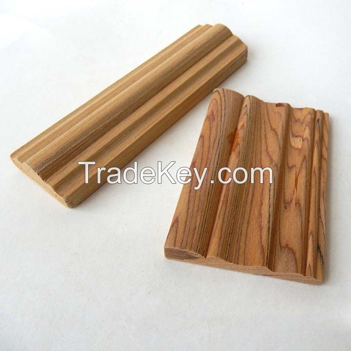 teak wood mouldings factory, High Quality door lipping, wood beading