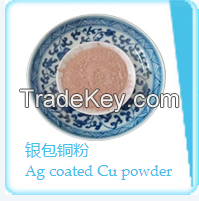 Ag coated Cu powder