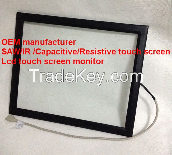 (8-32'') 8.4 inchPlastic frame dustproof   SAW TouchScreen
