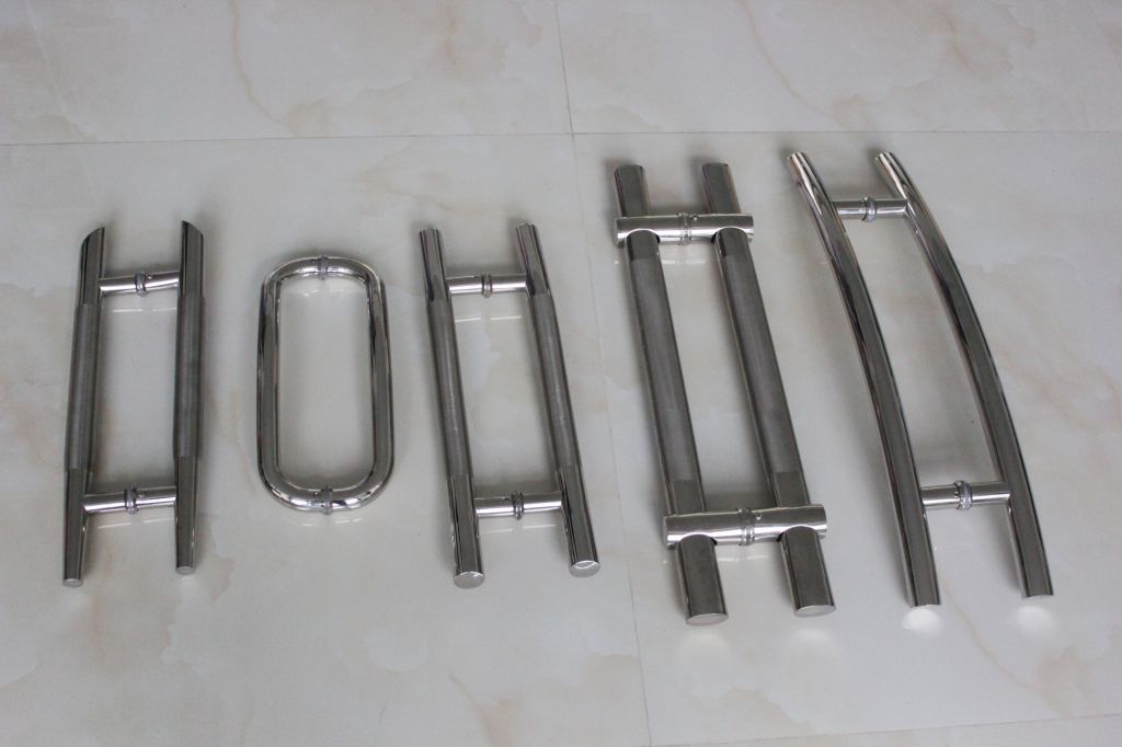 MIRROR FINISHED STAINLESS STEEL SHOWER DOOR HANDLE