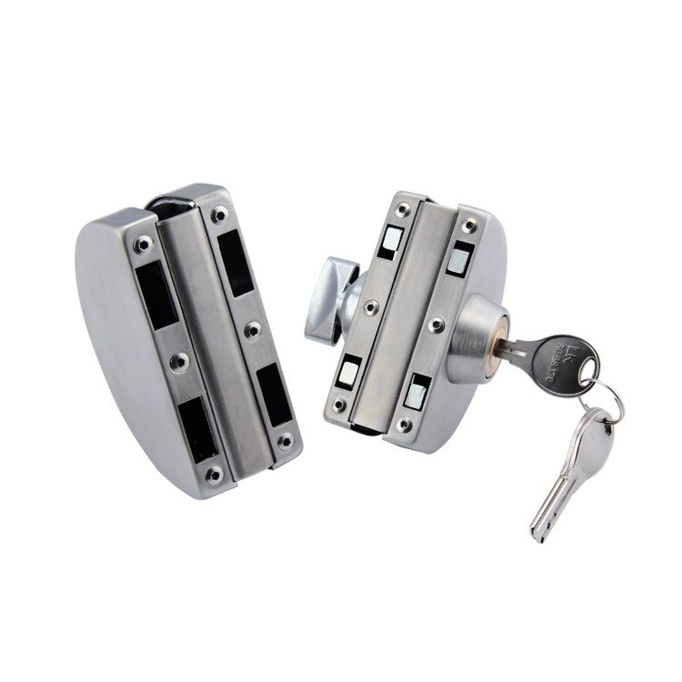 STAINLESS STEEL DOUBLE GLASS DOOR LOCKS CENTRAL DOOR LOCKS