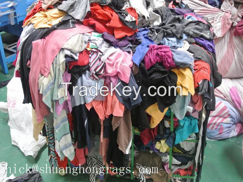 dark second-hand cloth 100% cotton rags