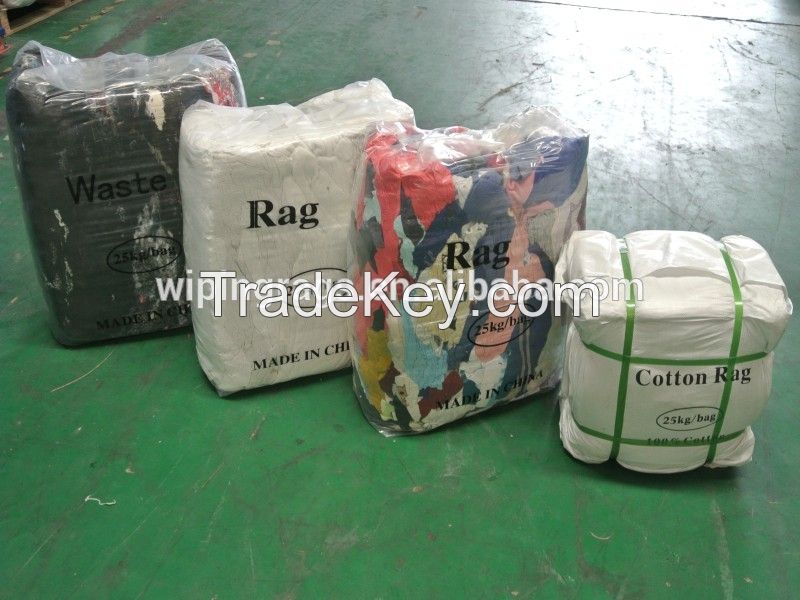 white used cloth cotton wiping rags