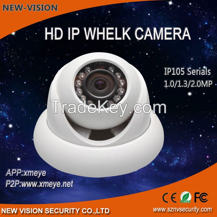 Vandalproof  HD 720P IR night vision P2P OEM Network  POE ONVIF IP camera