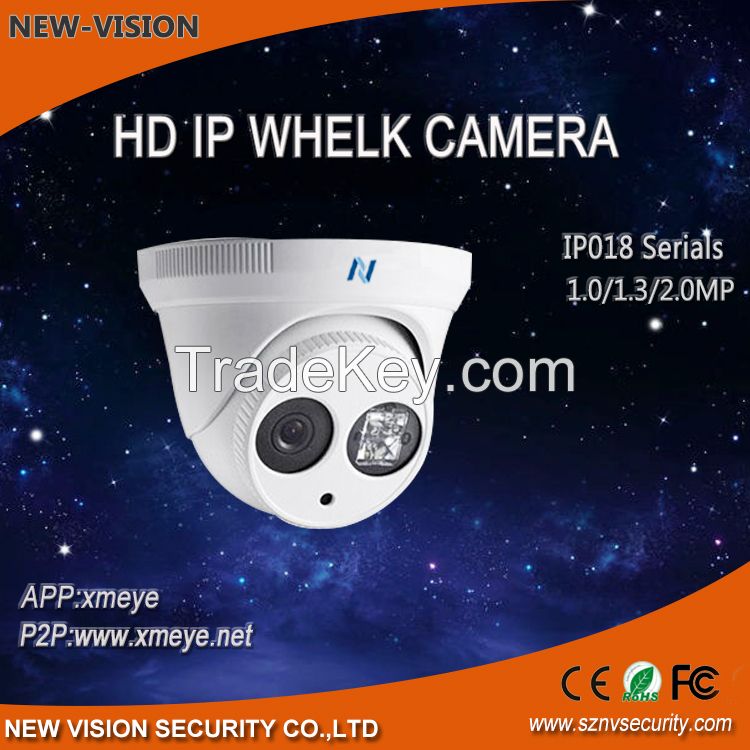Full HD 1080P high quality P2P OEM night vision POE ONVIF IR Dome IP camera
