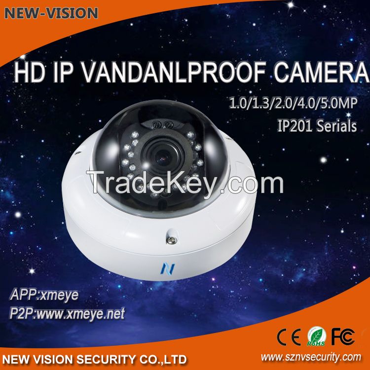 NEW VISION New Model Vandal proof H.264 960P ONVIF New Model Vandalproof  Varifocal  POE P2P New Technology IP camera 