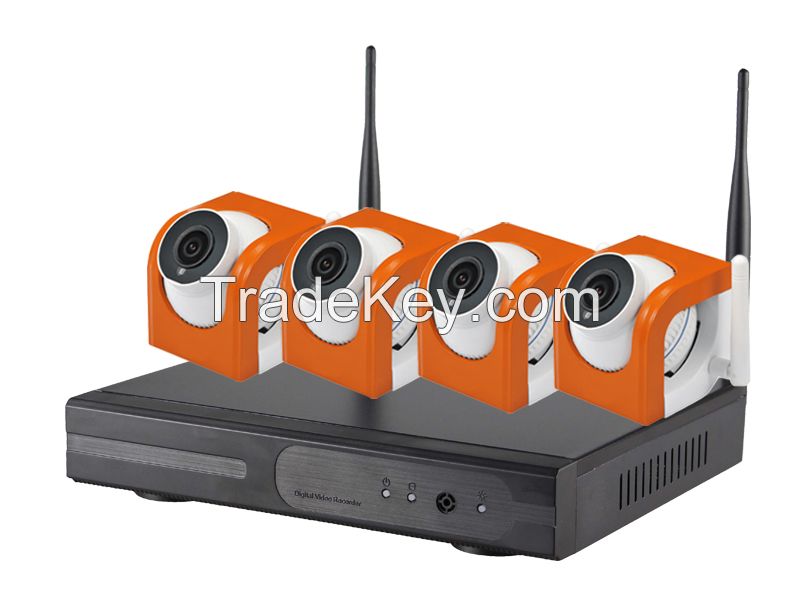 720P indoor 4ch wifi kits