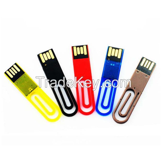 Plastic tie clip usb flash drive in Promotional usb drives with logo laser engraving cheap promotional gifts