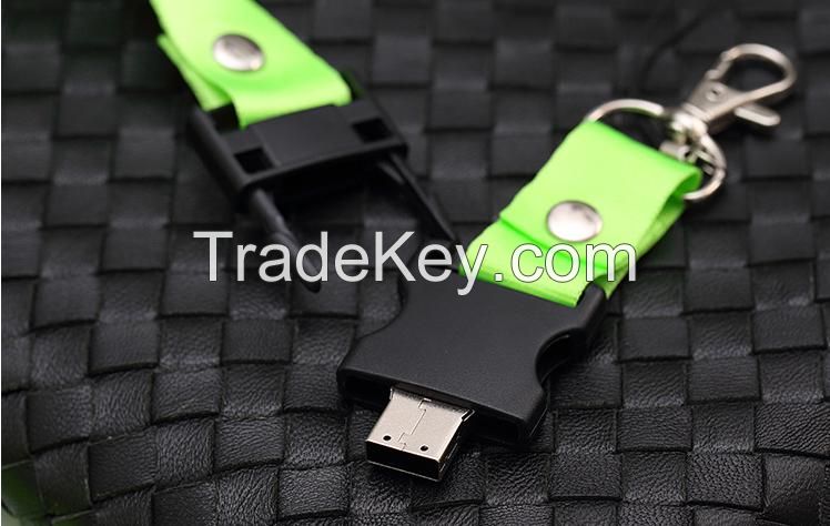 Hot Promotional Printed Lanyard Neck Strap USB Flash Drive