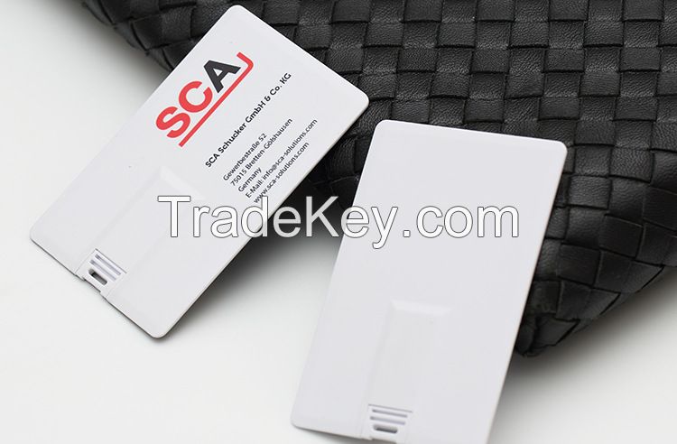 Best Price Card Shaped USB Flash Drive Double Side Logo Printing Custom Pen Drive