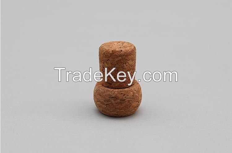 Mushroom shape usb flash drive synthetic cork wood pendrive wood thumb for promotion