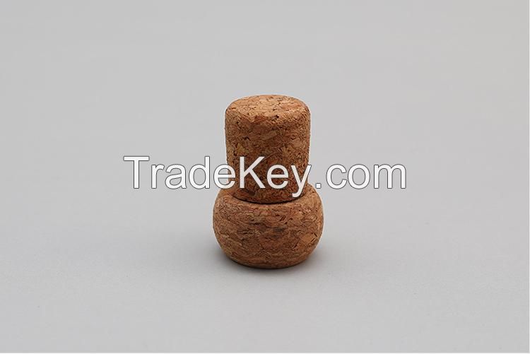 Mushroom shape usb flash drive synthetic cork wood pendrive wood thumb for promotion