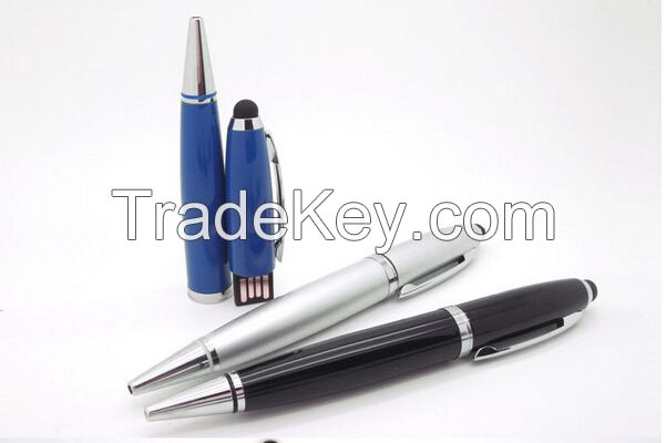 Metal Pen Shape Touch Screen Usb Flash Drive