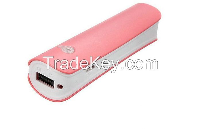 Hot selling rohs Miller Mixed 2600mah portable power bank for Smartphone