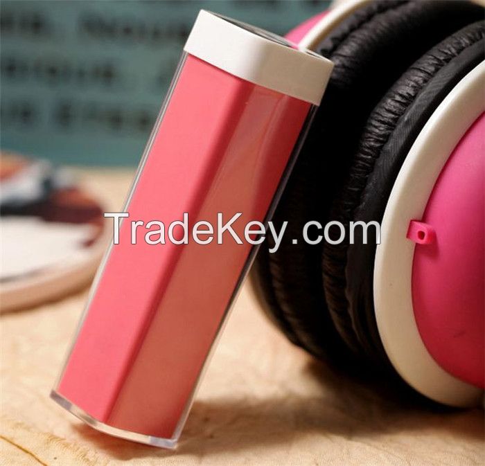  colorful promotional lipstick portable power bank for mobile phone