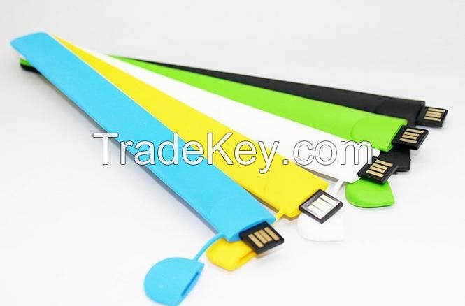 Silicone Wristband USB Flash Drive With Custom Logo