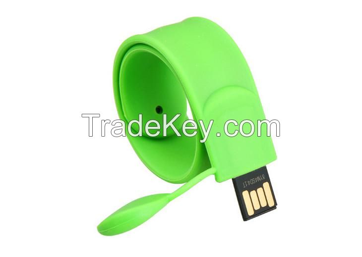 Silicone Wristband USB Flash Drive With Custom Logo