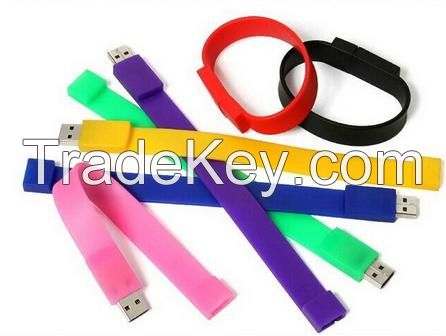 Wholesale Promotional Silicone USB Wristband Custom USB Flash Drive