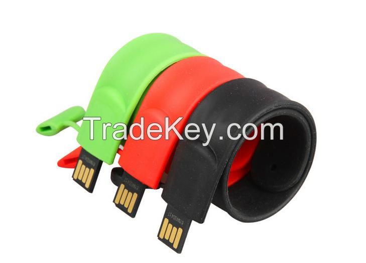 Silicone Wristband USB Flash Drive With Custom Logo