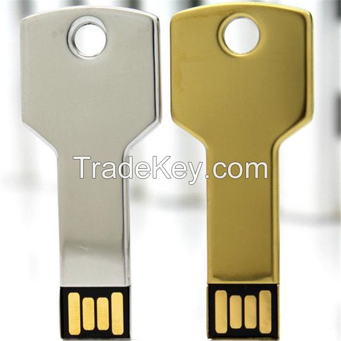 Hot Customized Logo Key Shape Bulk USB flash drive pen drive