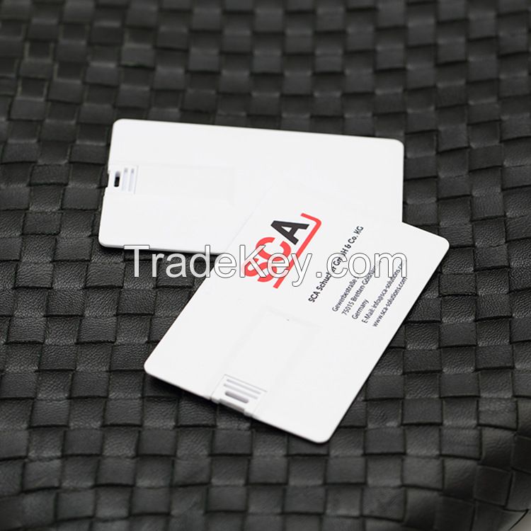Hot Customized Logo business Credit Card Bulk USB Flash Drive